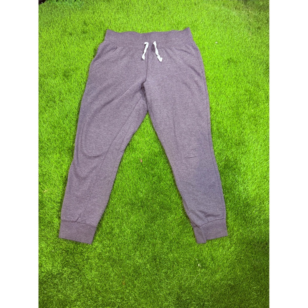 ONeill Mens Heathered Grey Jogger Sweatpants Size Large Drawstring Lounge Pants
